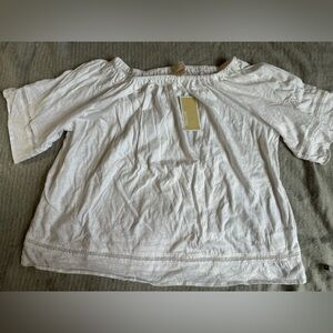 NWT Michael Kors White Blouse Med